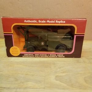 Original 1950 Scale Model Hydraulic Pole Digger Truck